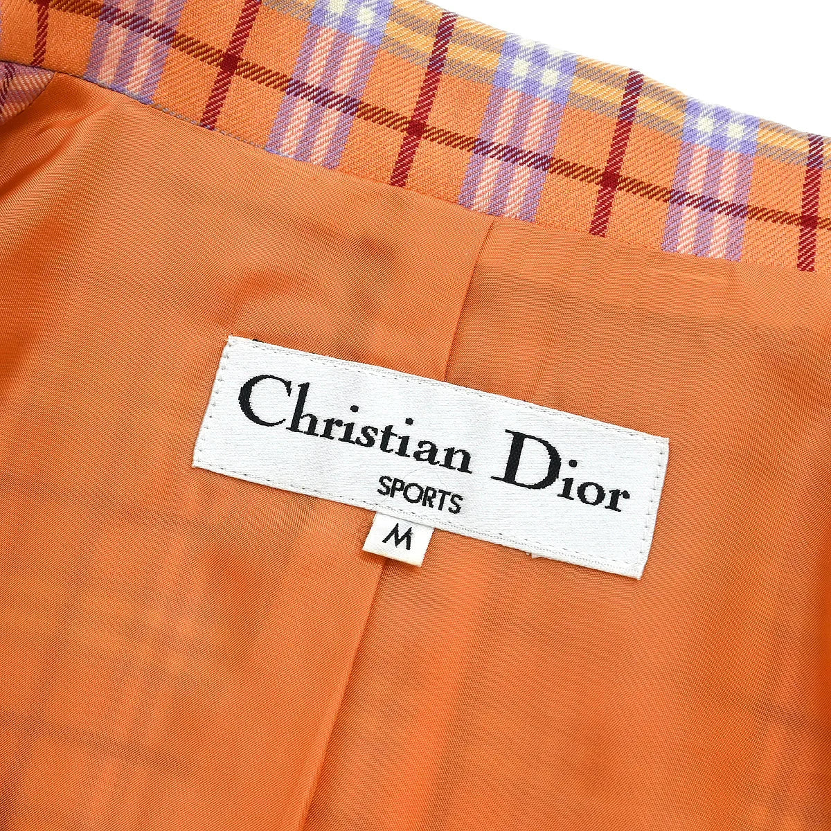 Christian Dior Single Breasted Jacket Orange #M