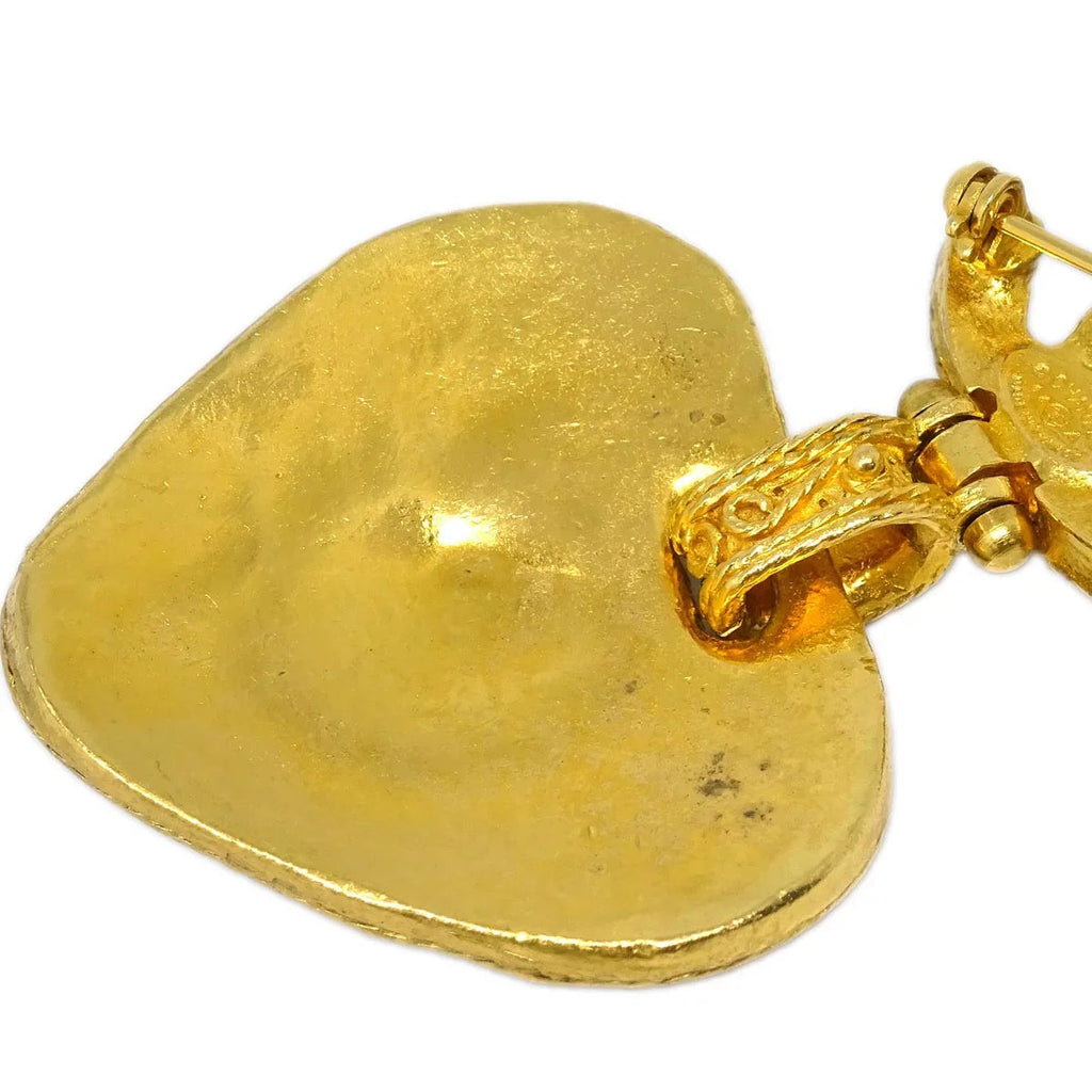 Chanel Brooch Pin Gold Gripoix 94A