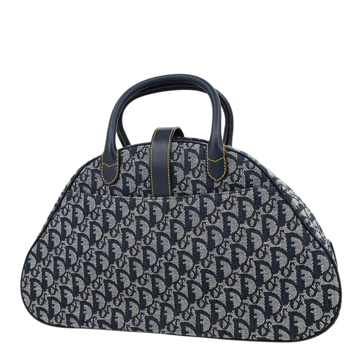Christian Dior Navy Double Saddle Trotter Handbag