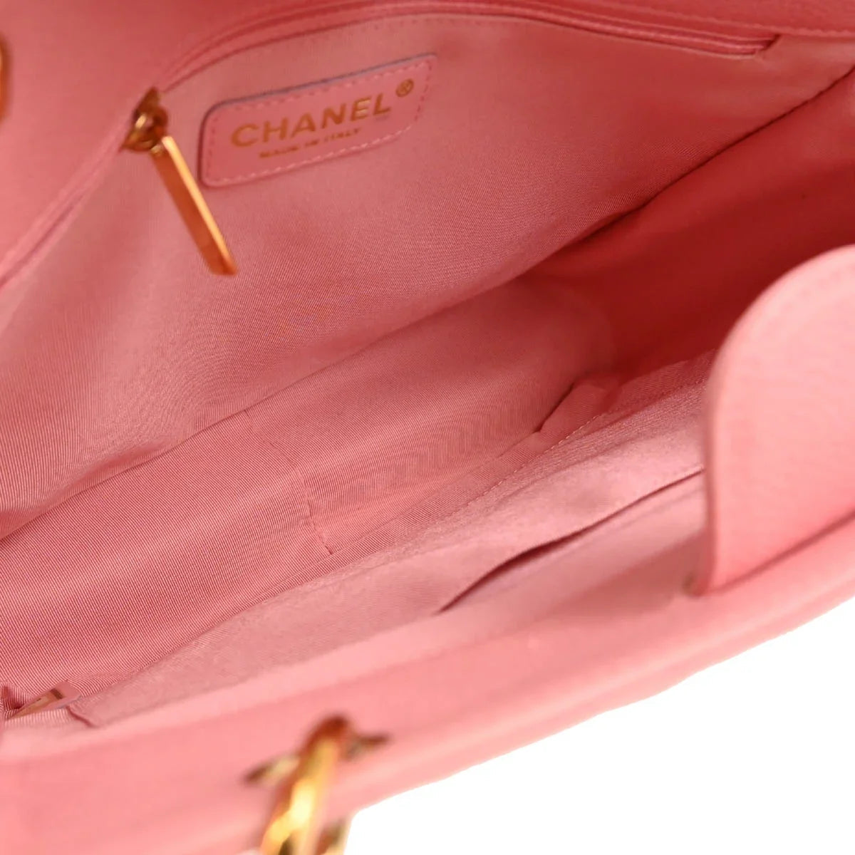 Chanel 2004-2005 Pink Caviar Petite Shopping Tote PST Chain Handbag