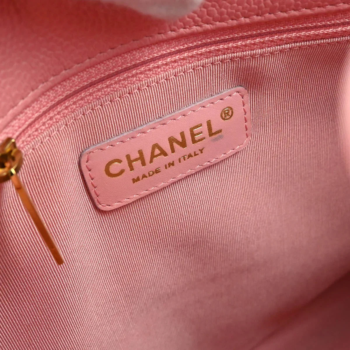 Chanel 2004-2005 Pink Caviar Petite Shopping Tote PST Chain Handbag