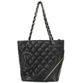 Chanel 2006-2008 Black Calfskin Cambon Ligne Tote Handbag
