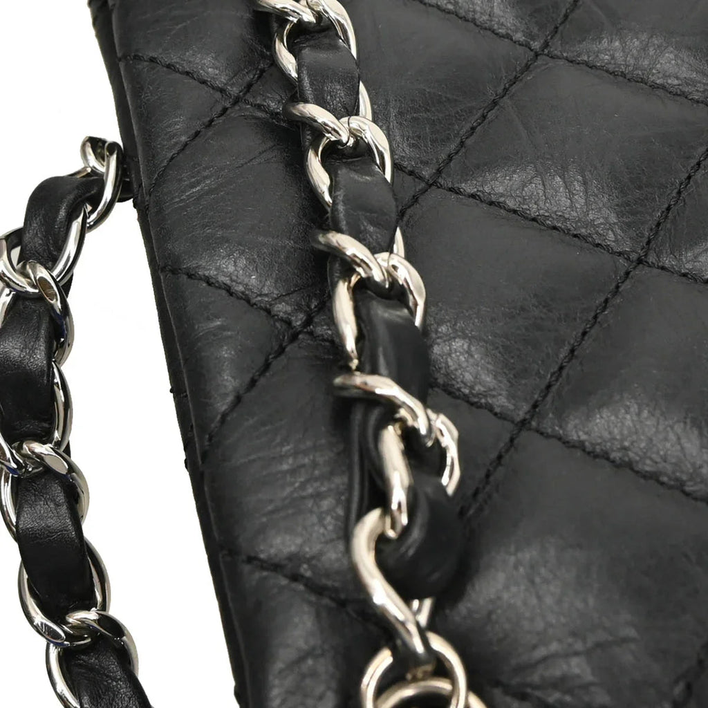 Chanel 2006-2008 Black Calfskin Cambon Ligne Tote Handbag