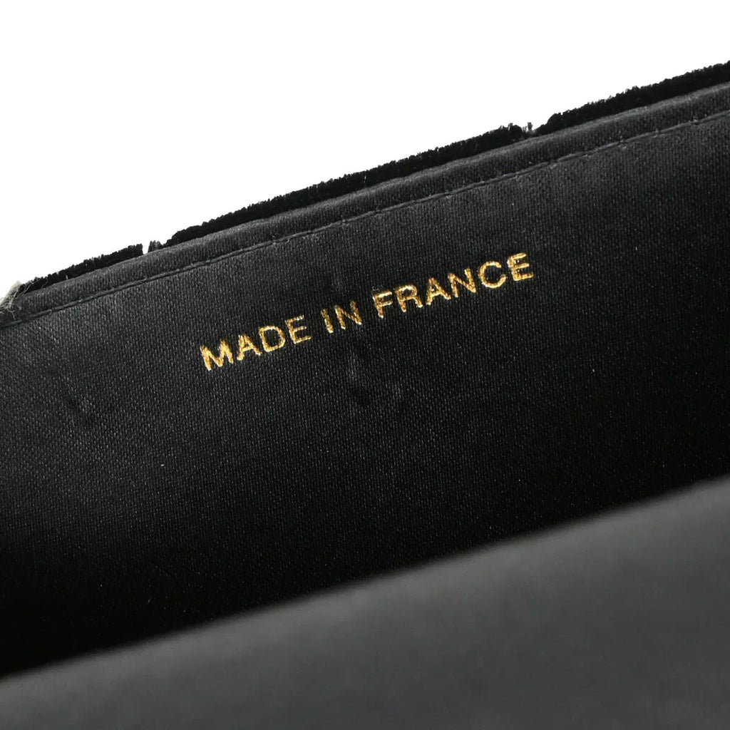 Chanel 1997-1999 Black Velvet Handbag