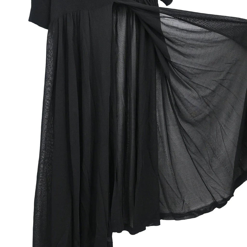 Chanel Long Cardigan Black #40