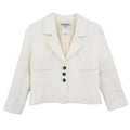 Chanel 1997 Single Breasted Jacket White #38