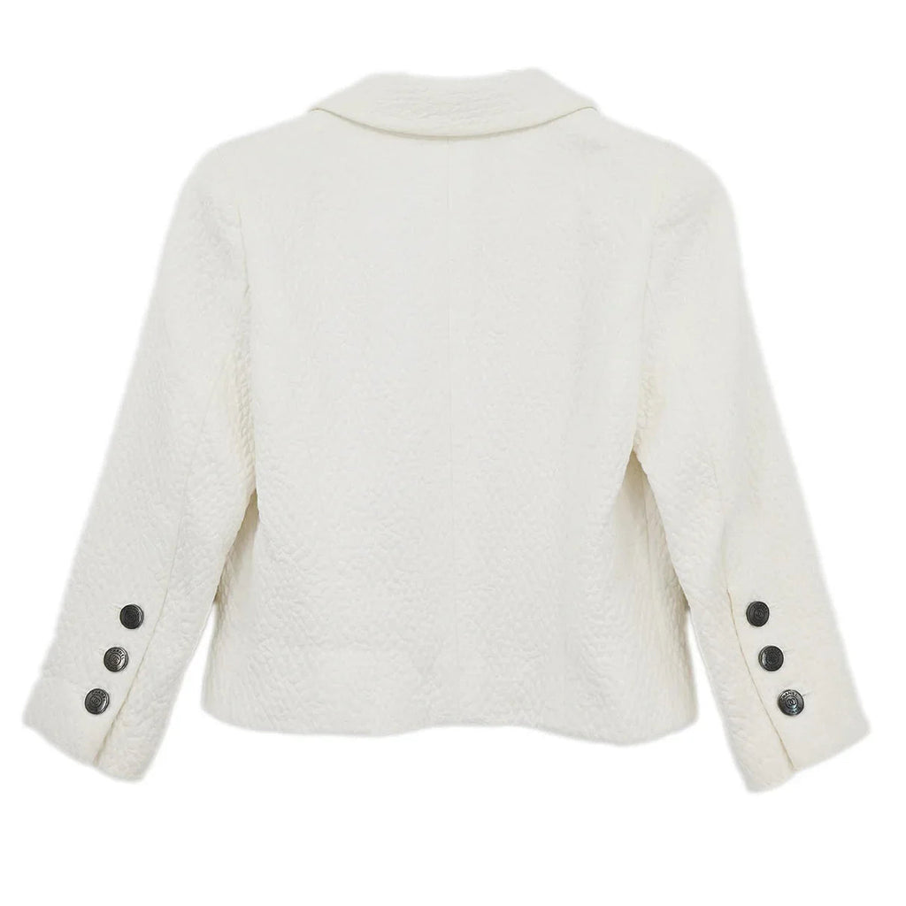 Chanel 1997 Single Breasted Jacket White #38
