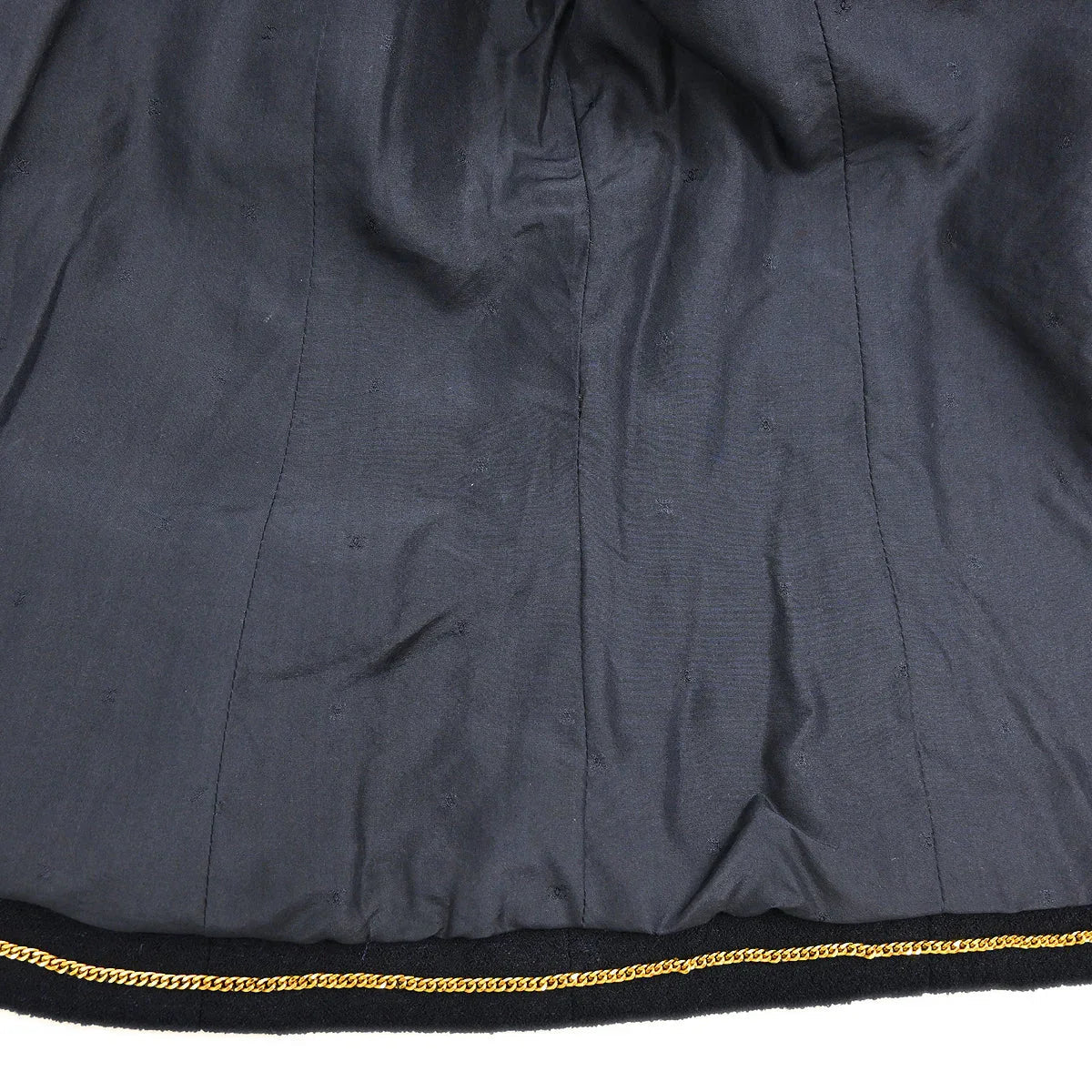 Chanel Collarless Jacket Navy #44