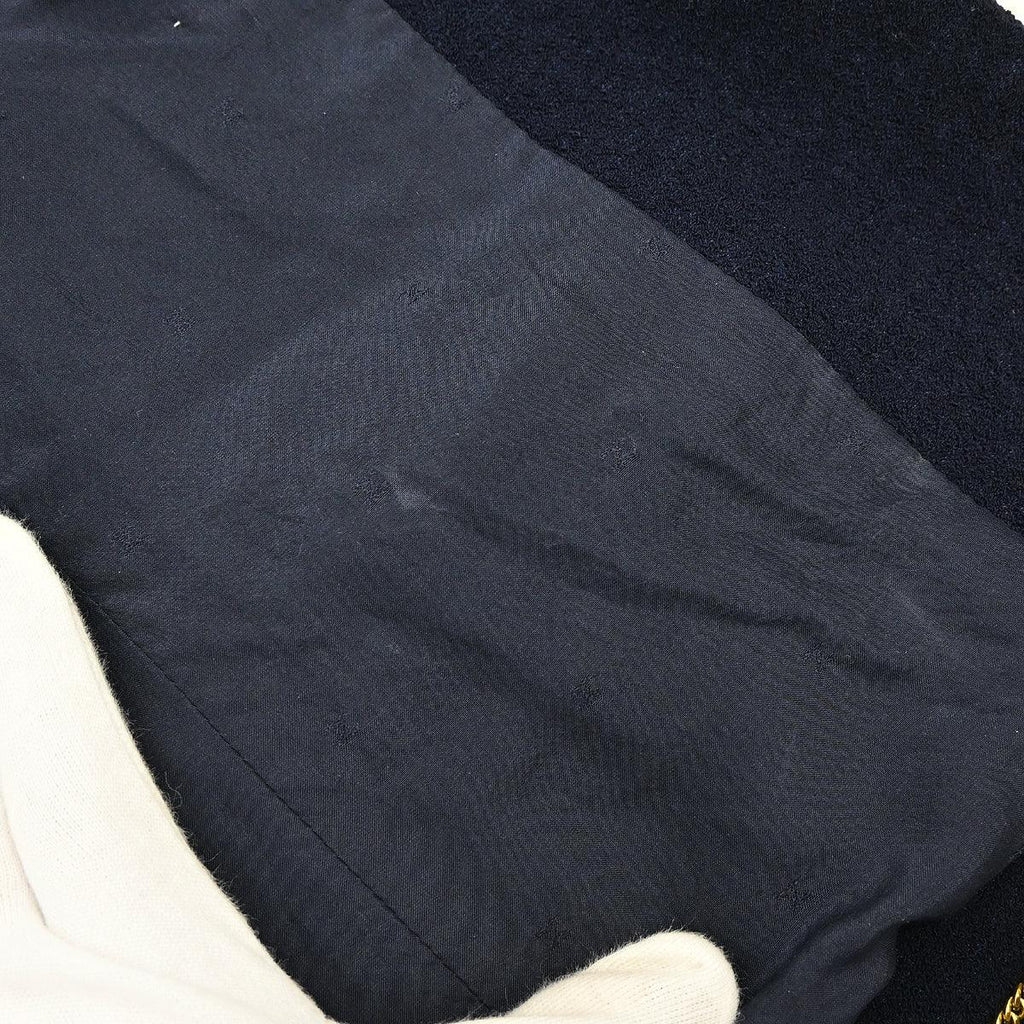 Chanel Collarless Jacket Navy #44