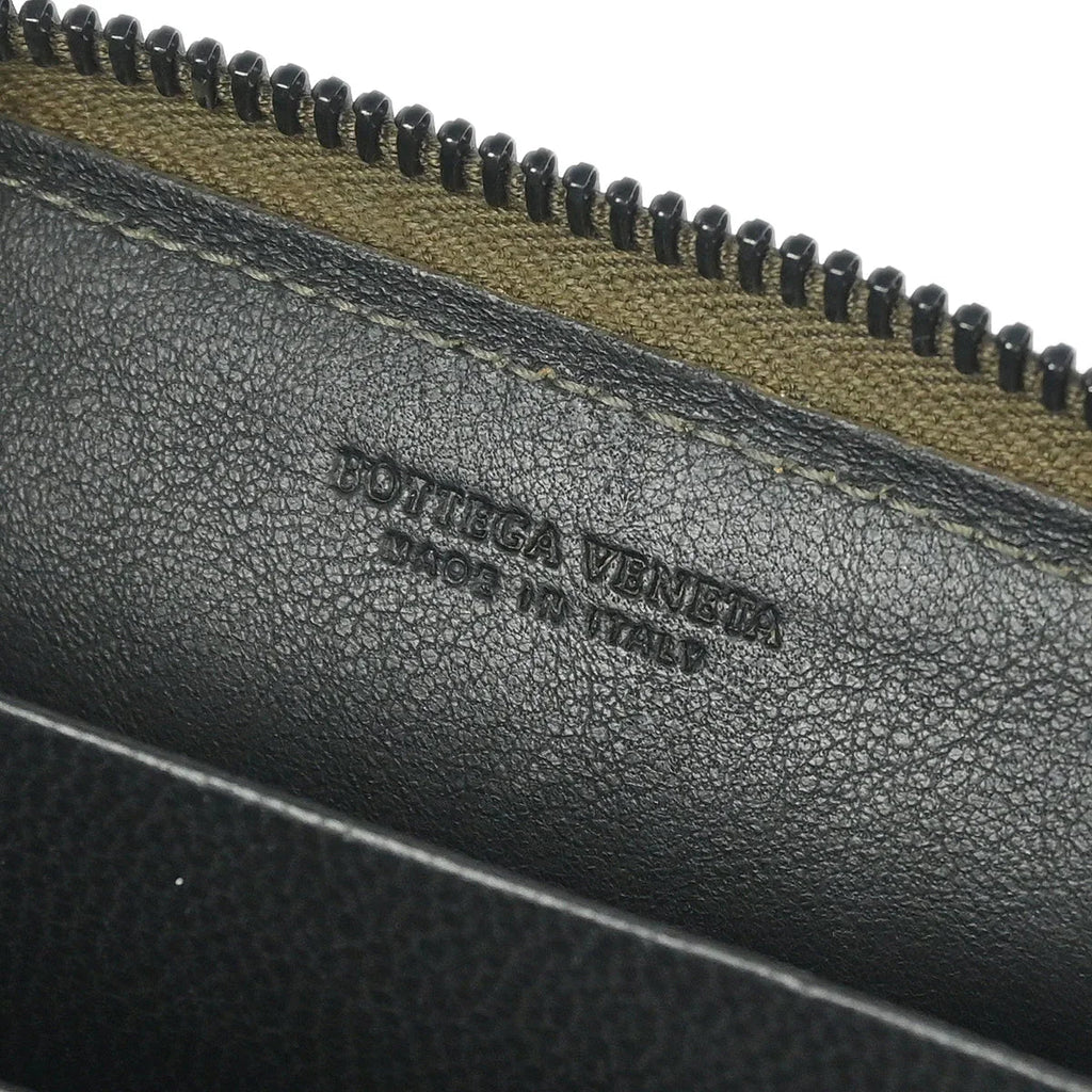 Bottega Veneta Bronze Intrecciato Coin Case Wallet