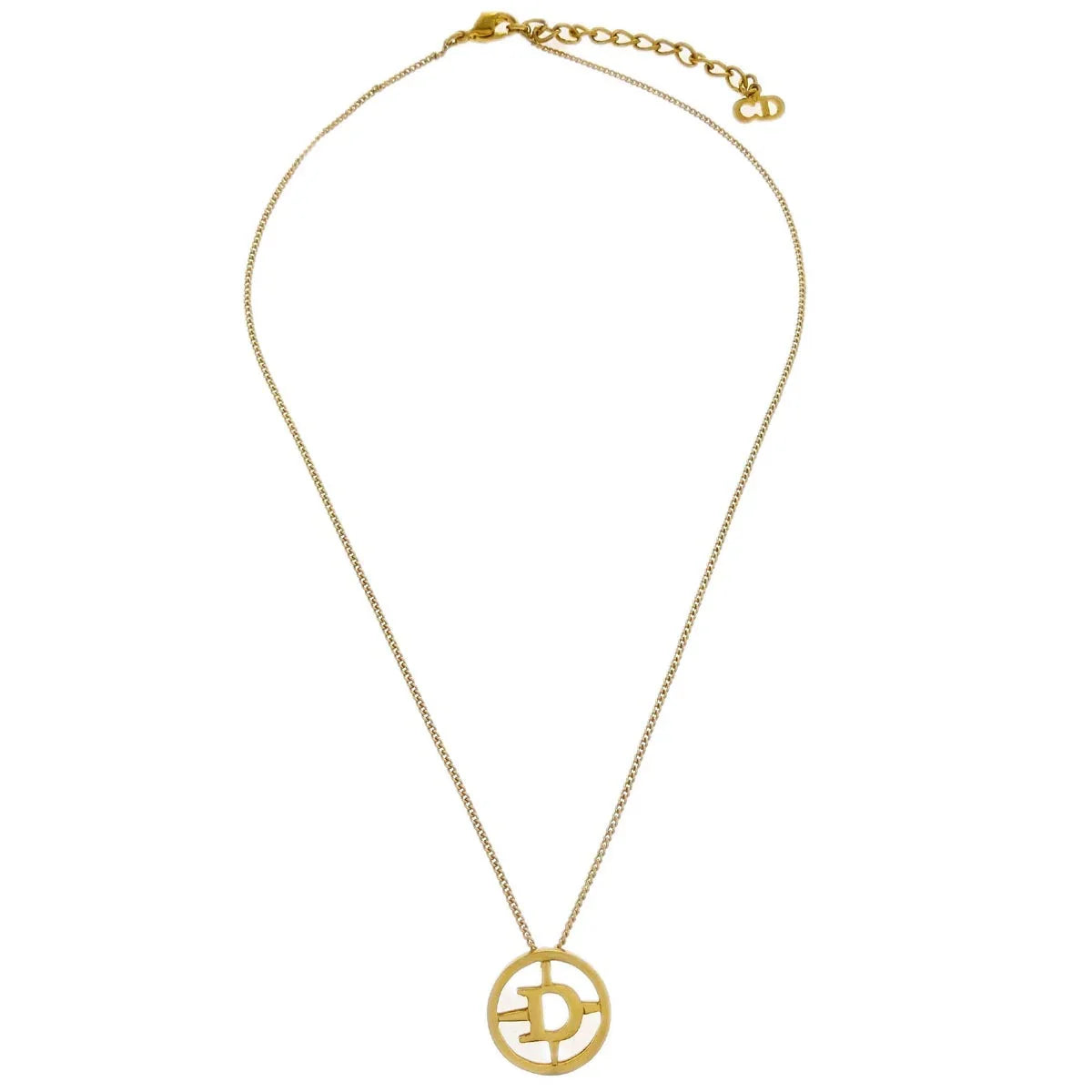Christian Dior Necklace Pendant Gold