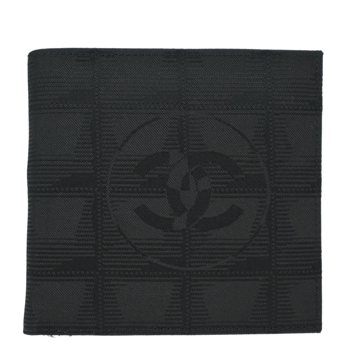 Chanel 2000-2001 Black Nylon New Travel Line Bifold Wallet