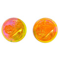 Chanel Button Earrings Clip-On Pink Acrylic 97P