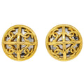 Chanel Button Earrings Clip-On Gold 2940/93P