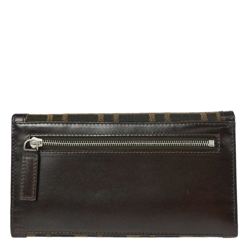 Fendi 2008 Brown Zucca Wallet Purse