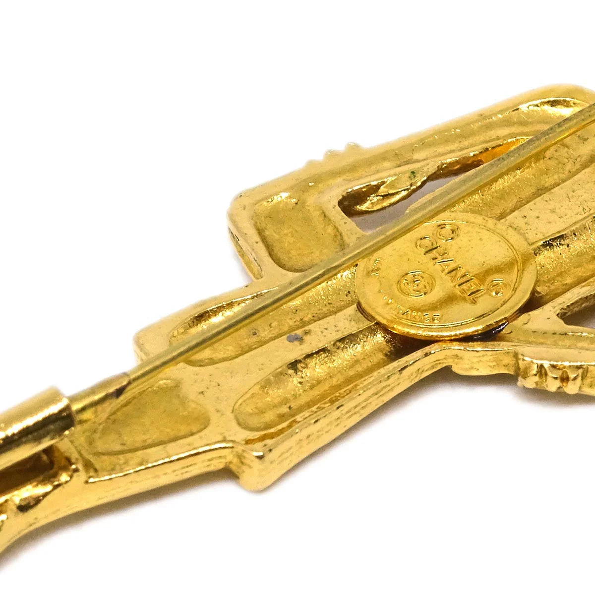 Chanel Gold Mademoiselle Brooch Pin