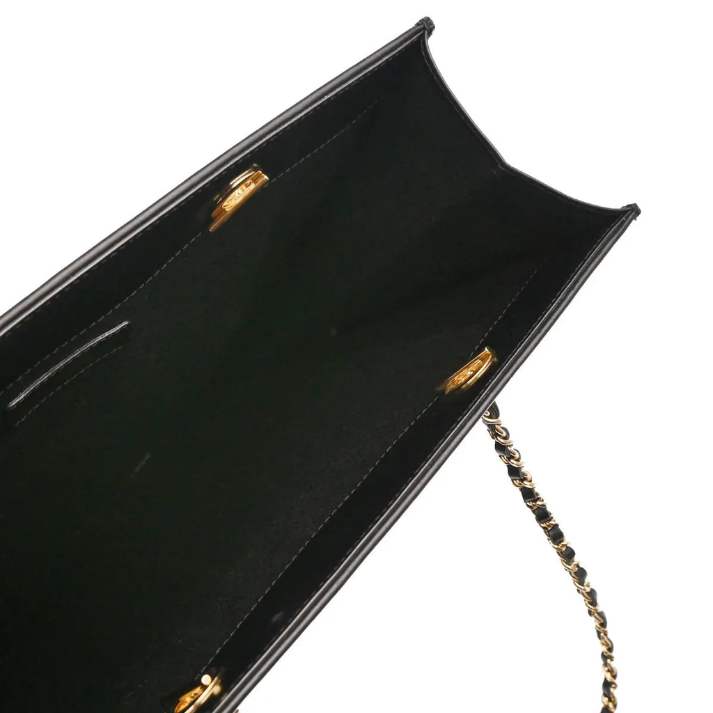Chanel 2002-2003 Black Canvas COCO Tote Bag