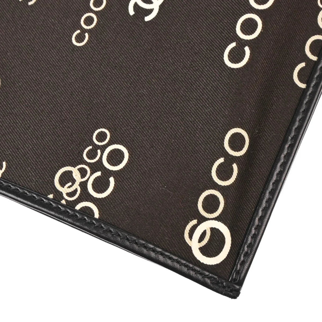 Chanel 2002-2003 Black Canvas COCO Tote Bag