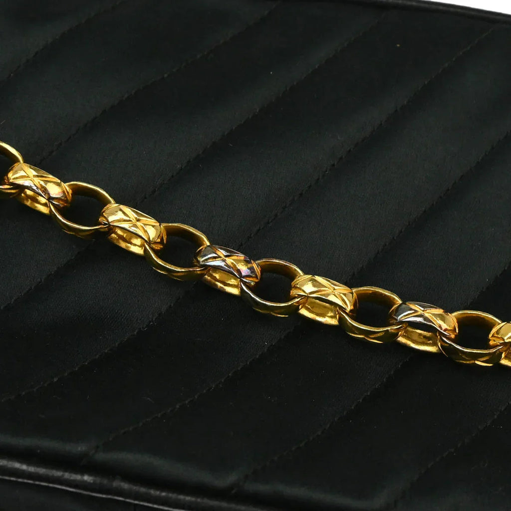 Chanel 1991-1994 Black Satin Camera Bag Mini