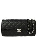 Chanel 2005-2006 Black Caviar East West Shoulder Bag