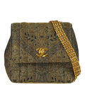 Chanel * 1994-1996 Green Nishijin Brocade Shoulder Bag