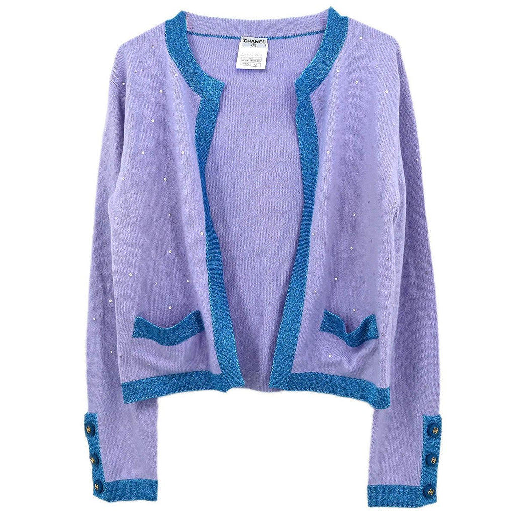 Chanel 1996 Cardigan Purple #42