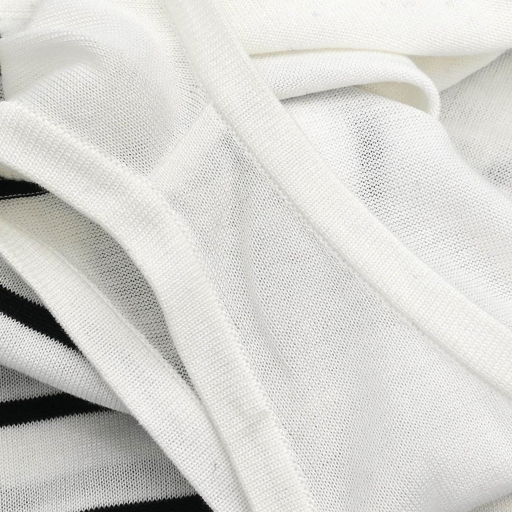 Chanel Striped Sleeveless Top White #40