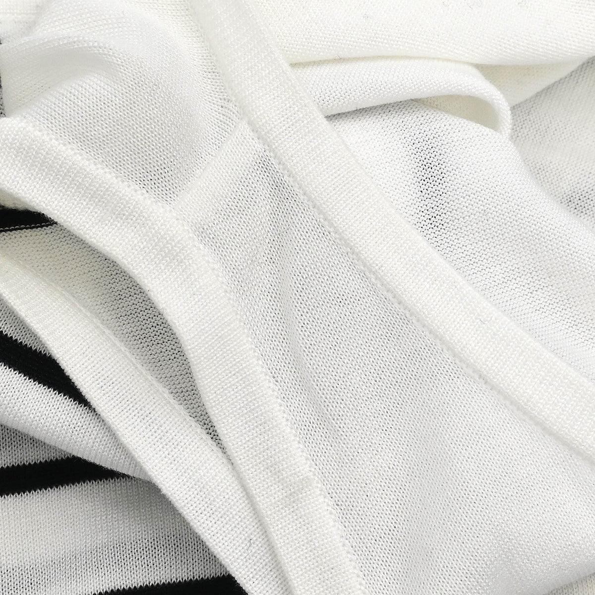 Chanel Striped Sleeveless Top White #40
