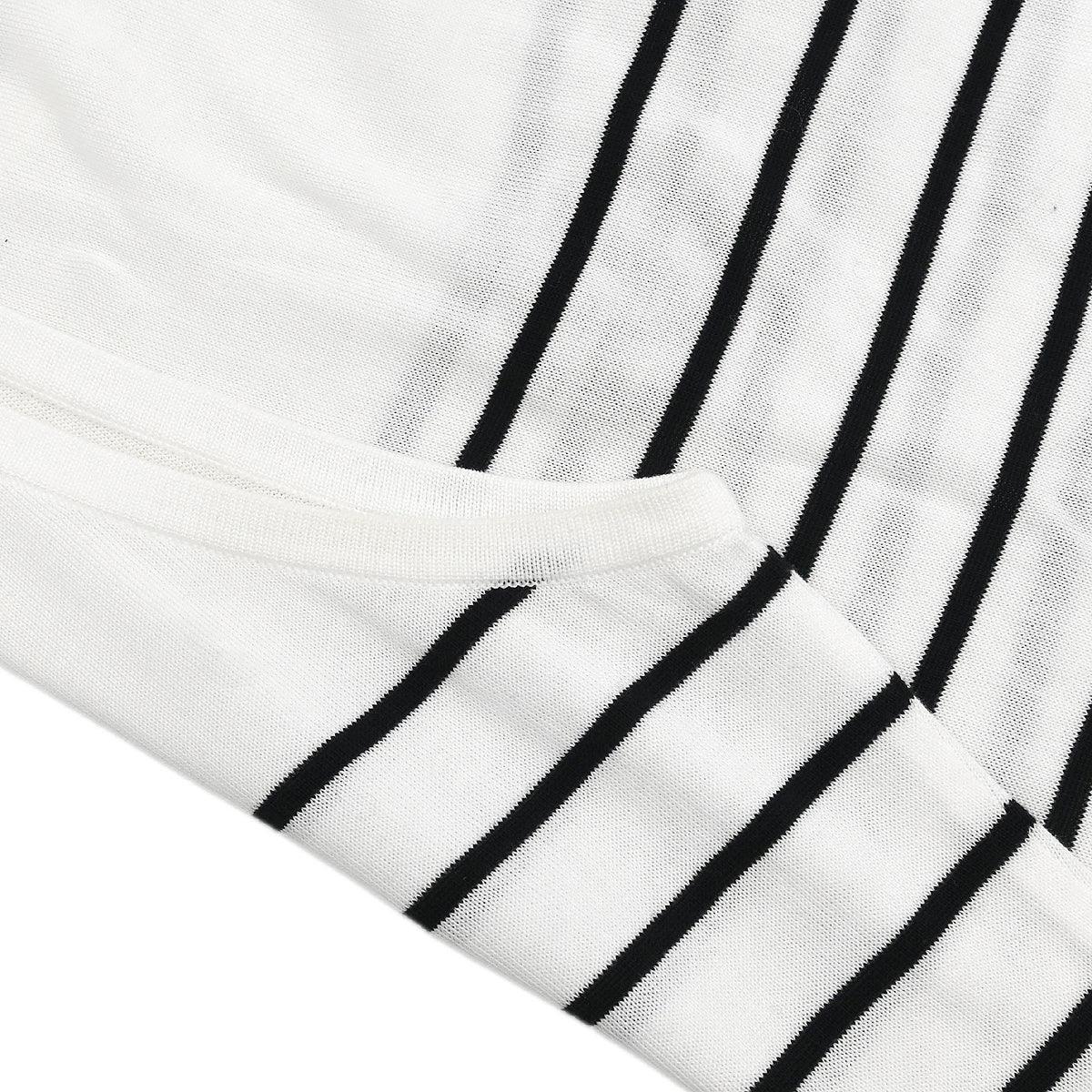 Chanel Striped Sleeveless Top White #40