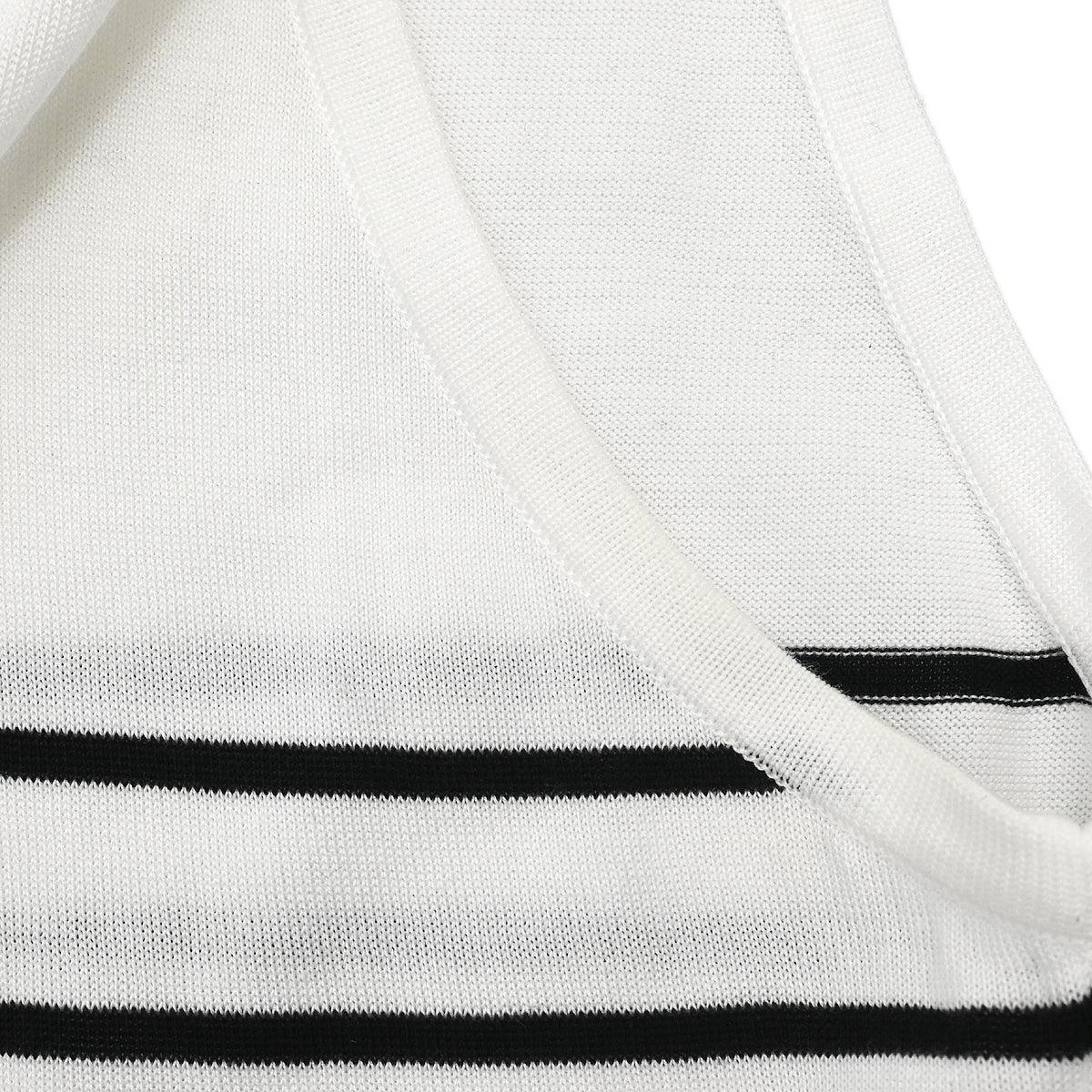 Chanel Striped Sleeveless Top White #40