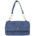 Chanel 2001-2003 Blue Denim Handbag