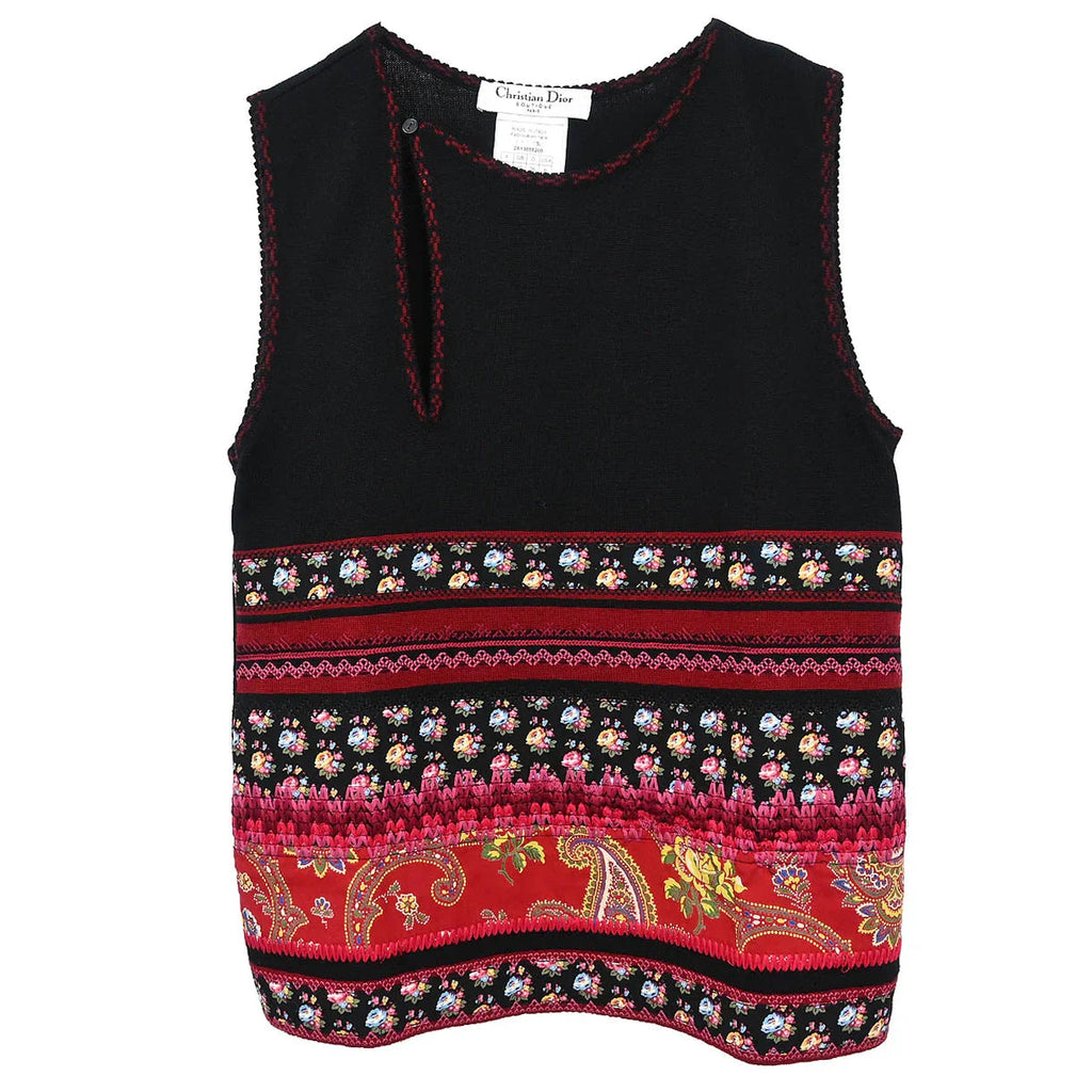 Christian Dior 2002 Sleeveless Top Black #38