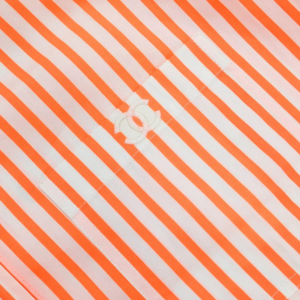 Chanel Blouse Shirt Orange #40