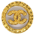 Chanel Medallion Brooch Pin Gold 95A