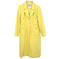 Chanel 1997 Single Breasted Jacket Coat Yellow #38
