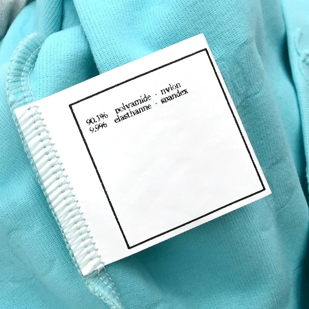 Chanel Cropped T-shirt Top Light Blue #42