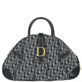 Christian Dior 2002 Navy Double Saddle Trotter Handbag