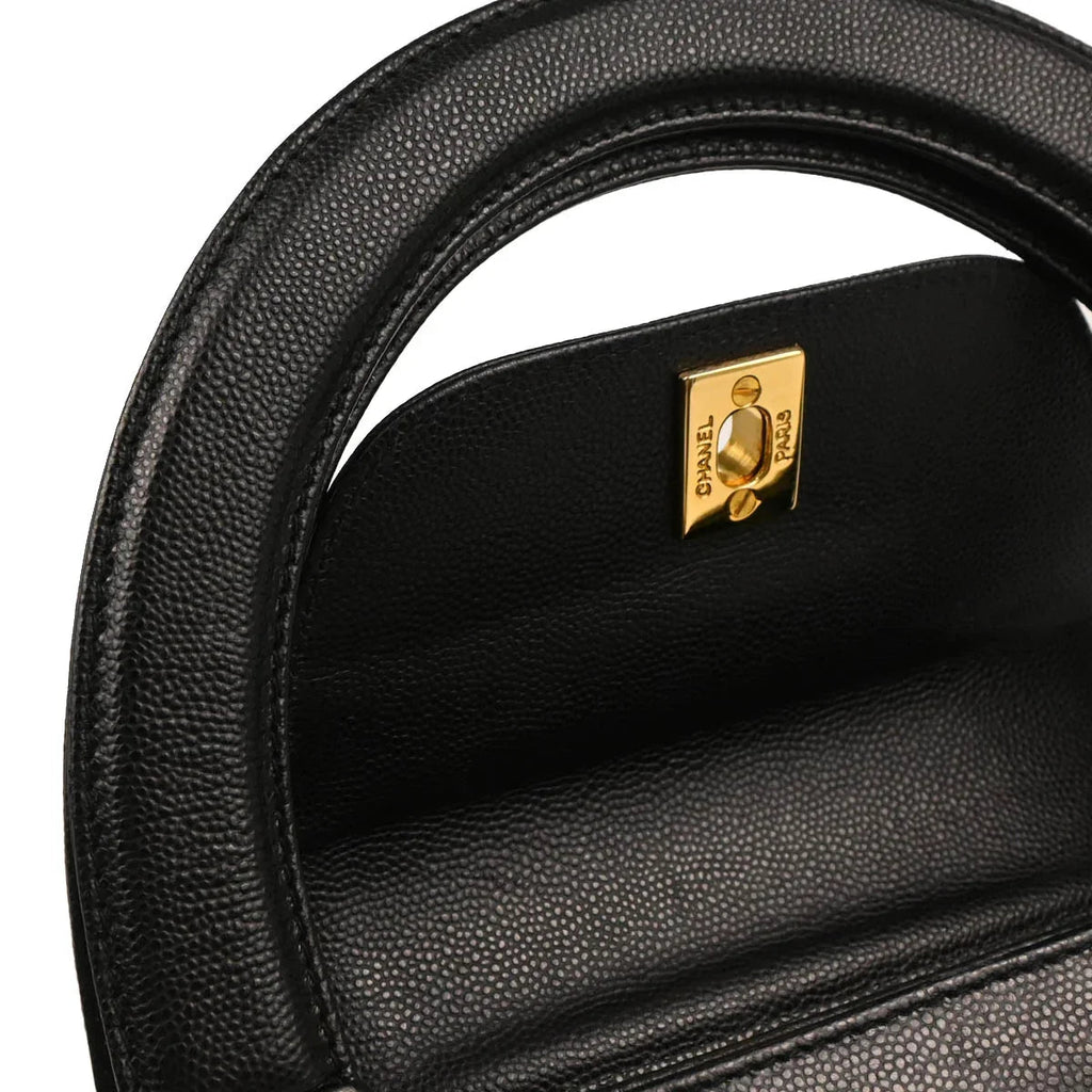 Chanel 1997-1999 Black Caviar Handbag