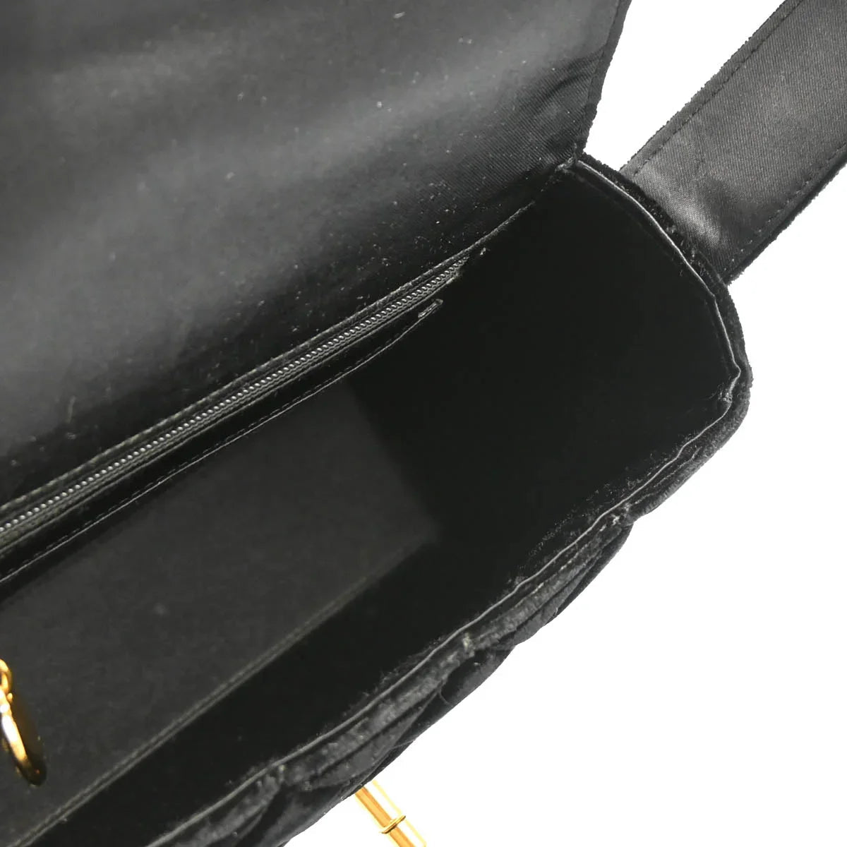 Chanel 1996-1997 Black Velvet Handbag