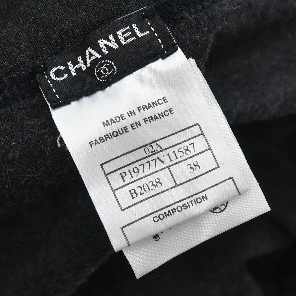 Chanel 2002 Long Pants Gray #38