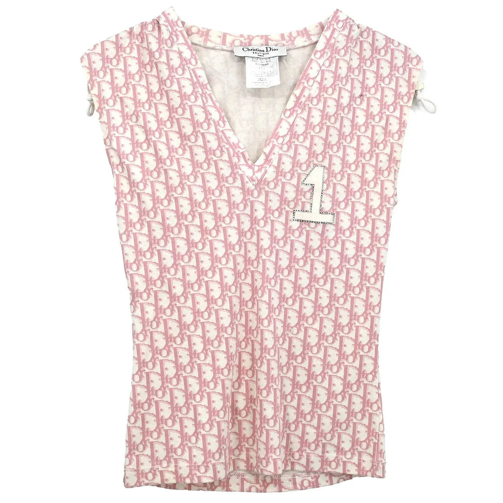 Christian Dior 2004 Trotter Sleeveless Top Pink #38