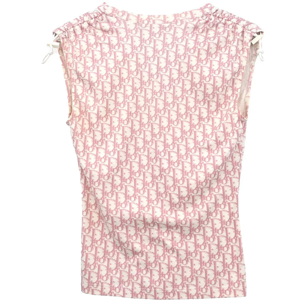 Christian Dior 2004 Trotter Sleeveless Top Pink #38