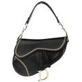 Christian Dior 2004 Black Leather Saddle Handbag