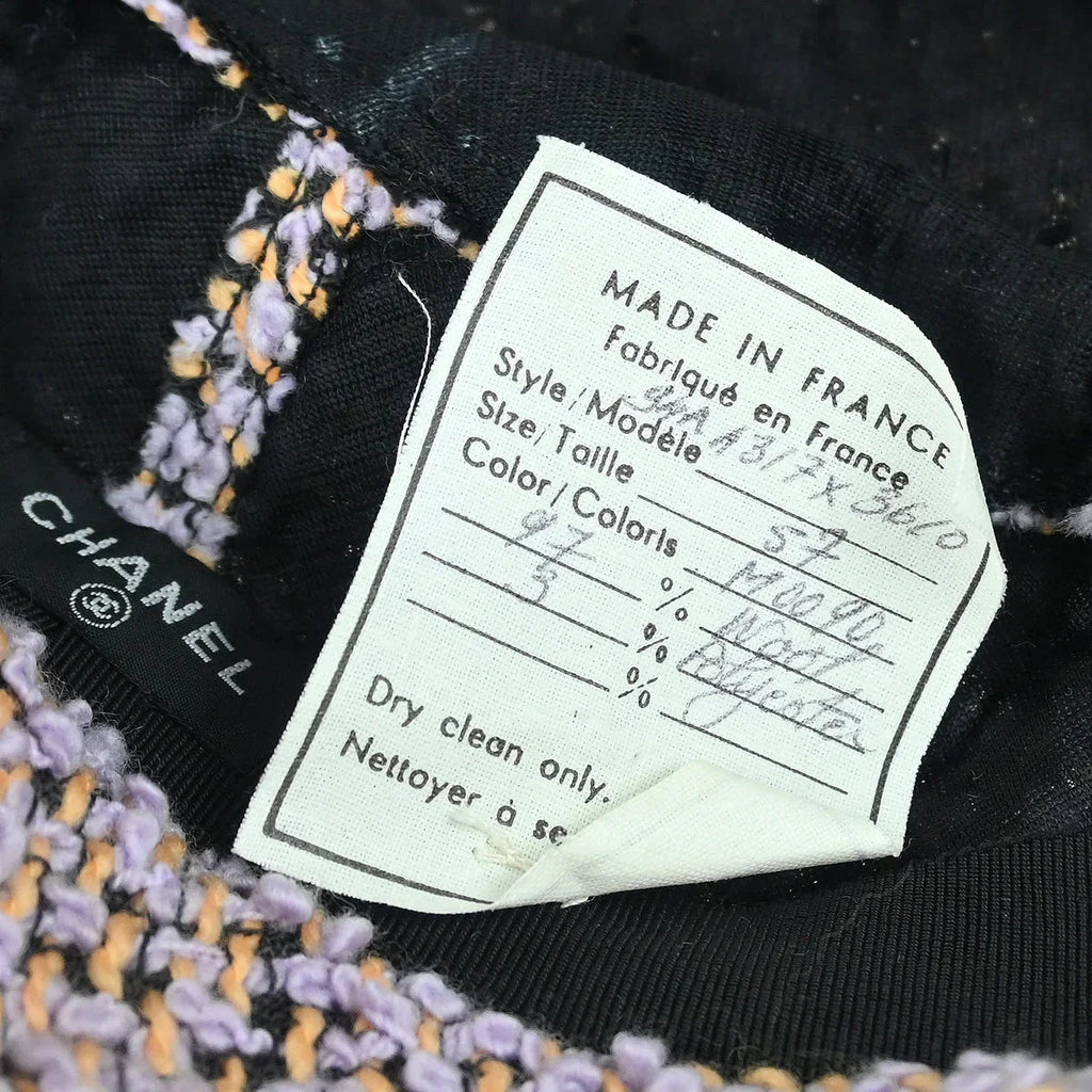 Chanel Purple Wool Bucket Hat #57 Small Good