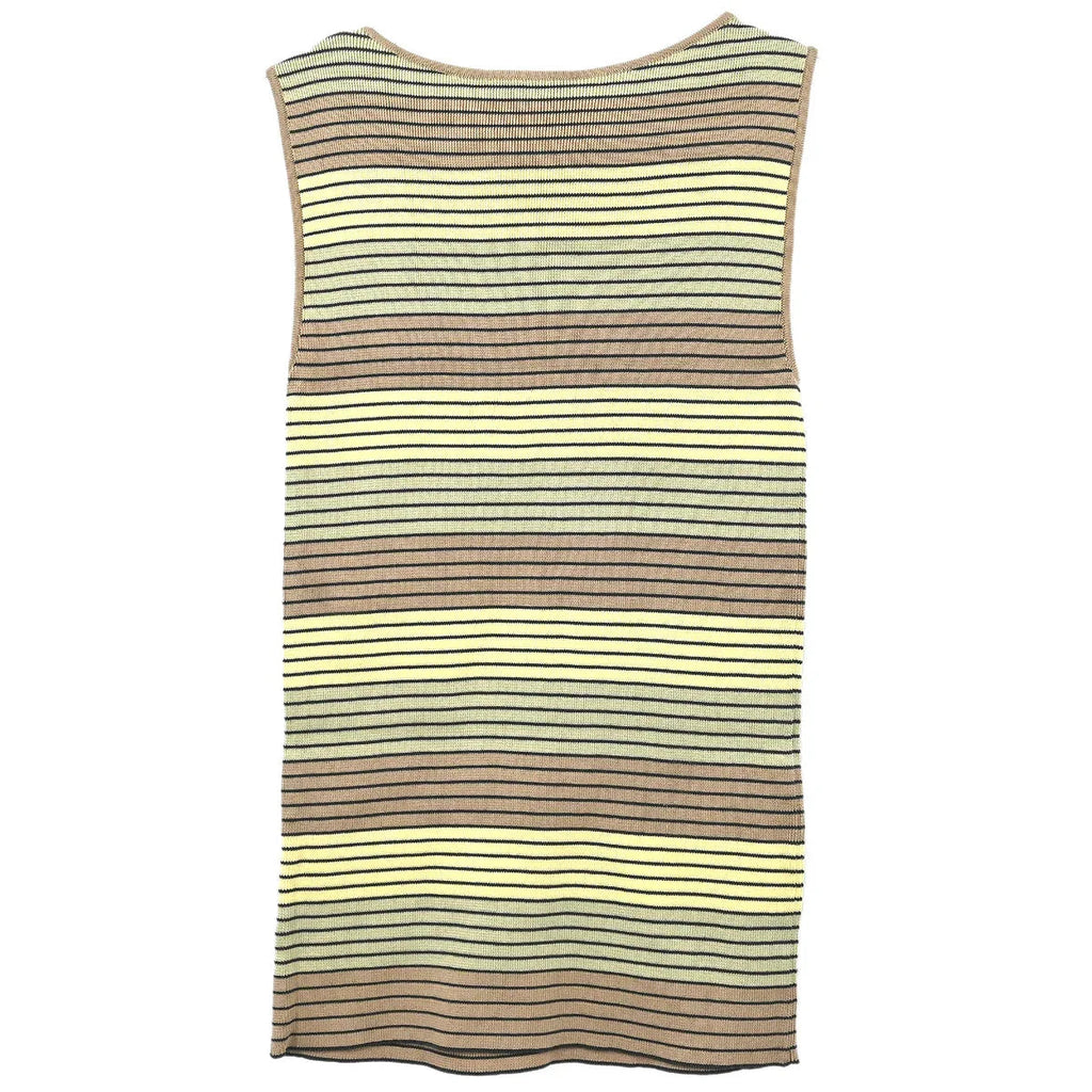 Chanel 1998 Sleeveless Tank Top Brown #40