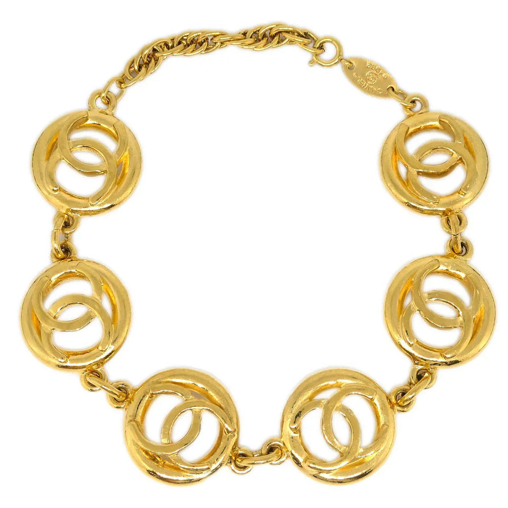 Chanel CC Bracelet Gold 1982