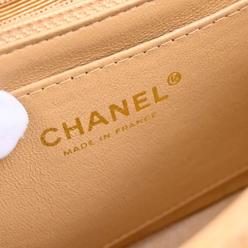 Chanel Beige Caviar Shoulder Bag