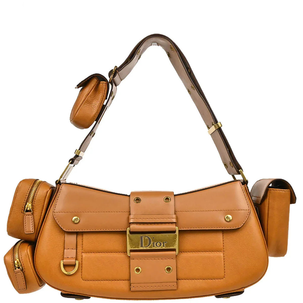 Christian Dior Brown Street Chic Columbus Shoulder Bag