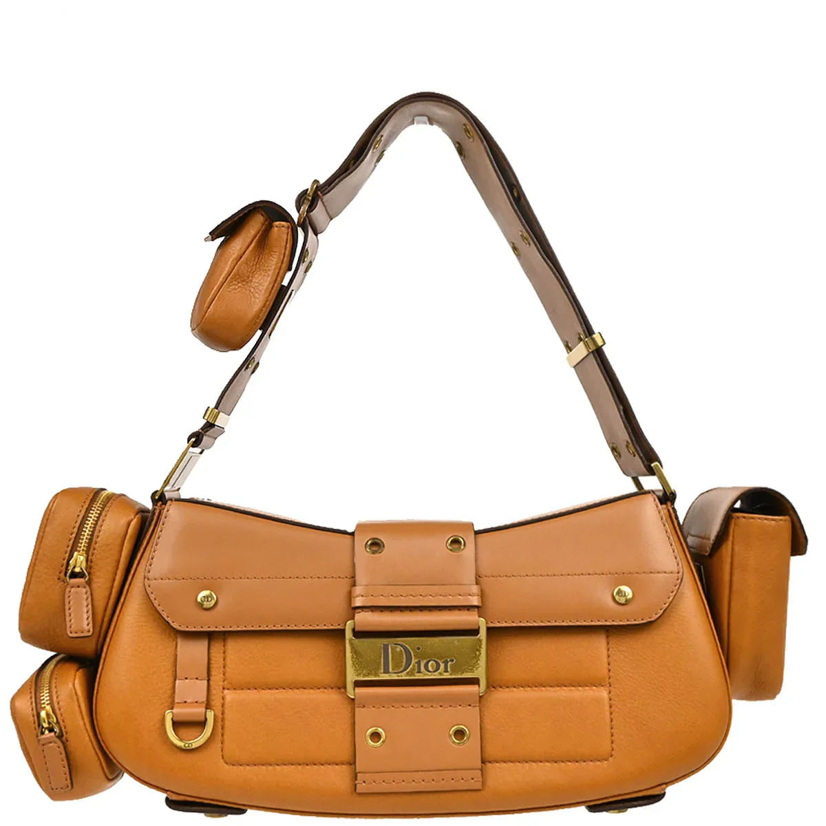Christian Dior Brown Street Chic Columbus Shoulder Bag