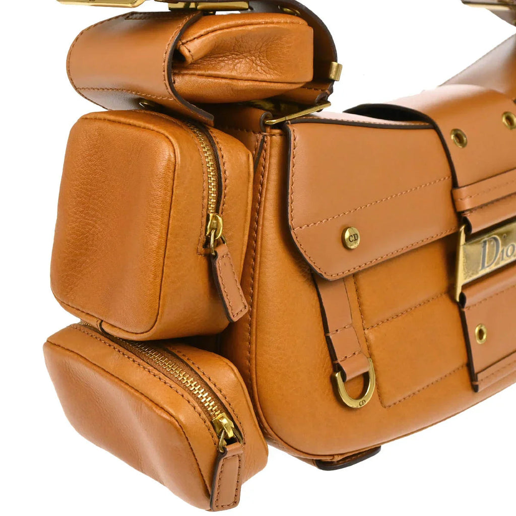 Christian Dior Brown Street Chic Columbus Shoulder Bag